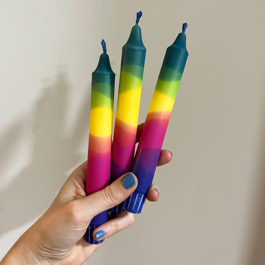 Rainbow Stick Candle