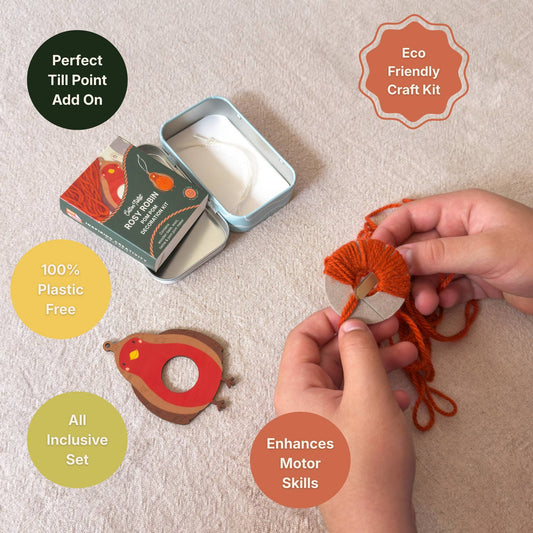 Pom Pom Robin Decoration Kit