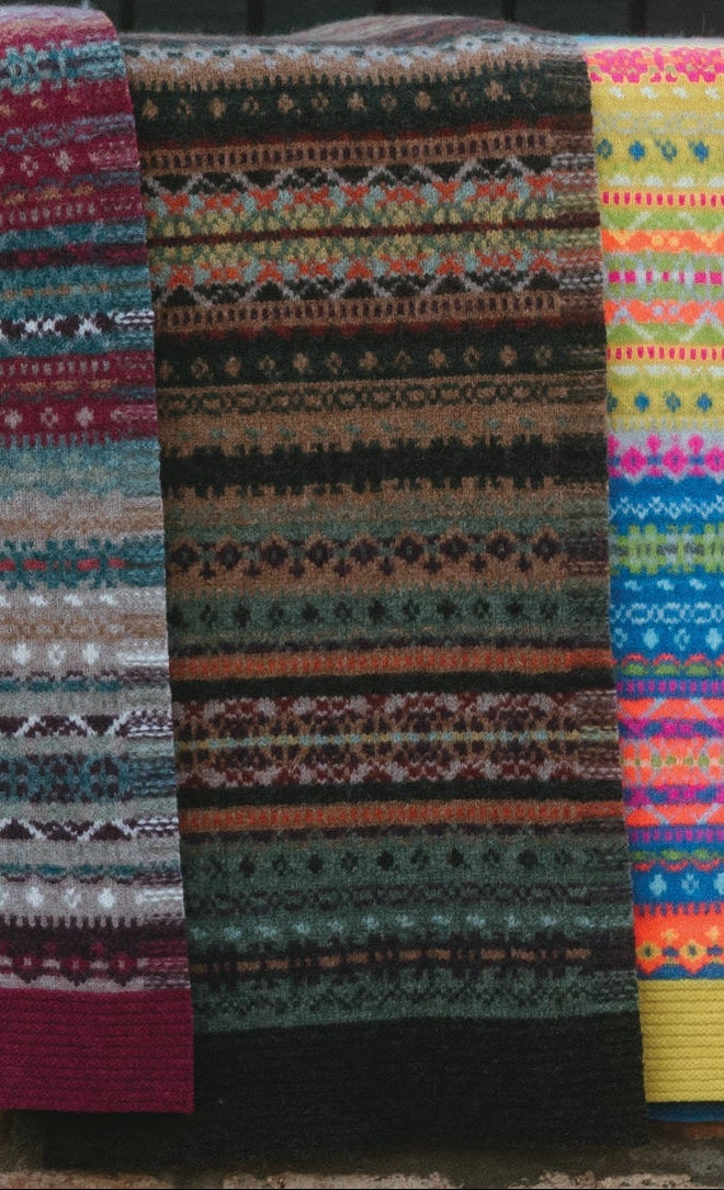 Alloa Fairisle Scarf - Braemar-Oakley