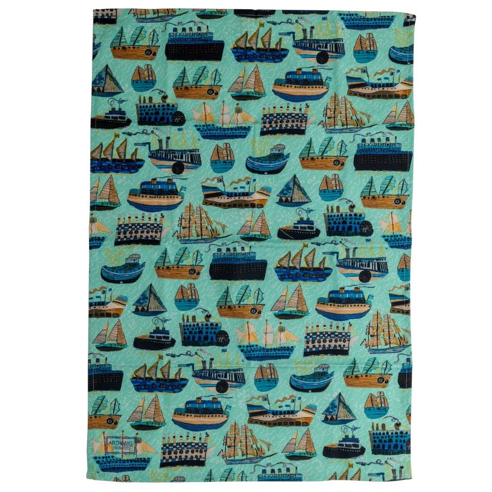 Ship Ahoy Tea Towel