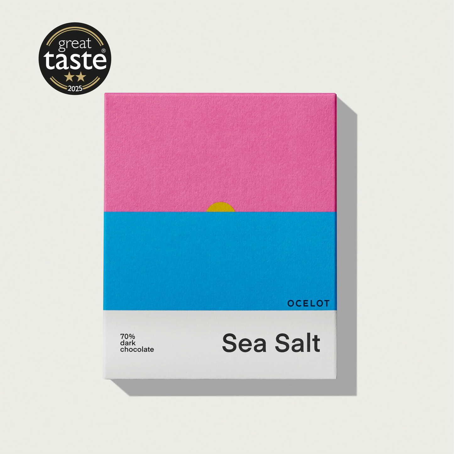 Sea Salt - award winning Organic 70% Dark Chocolate bar, 70g