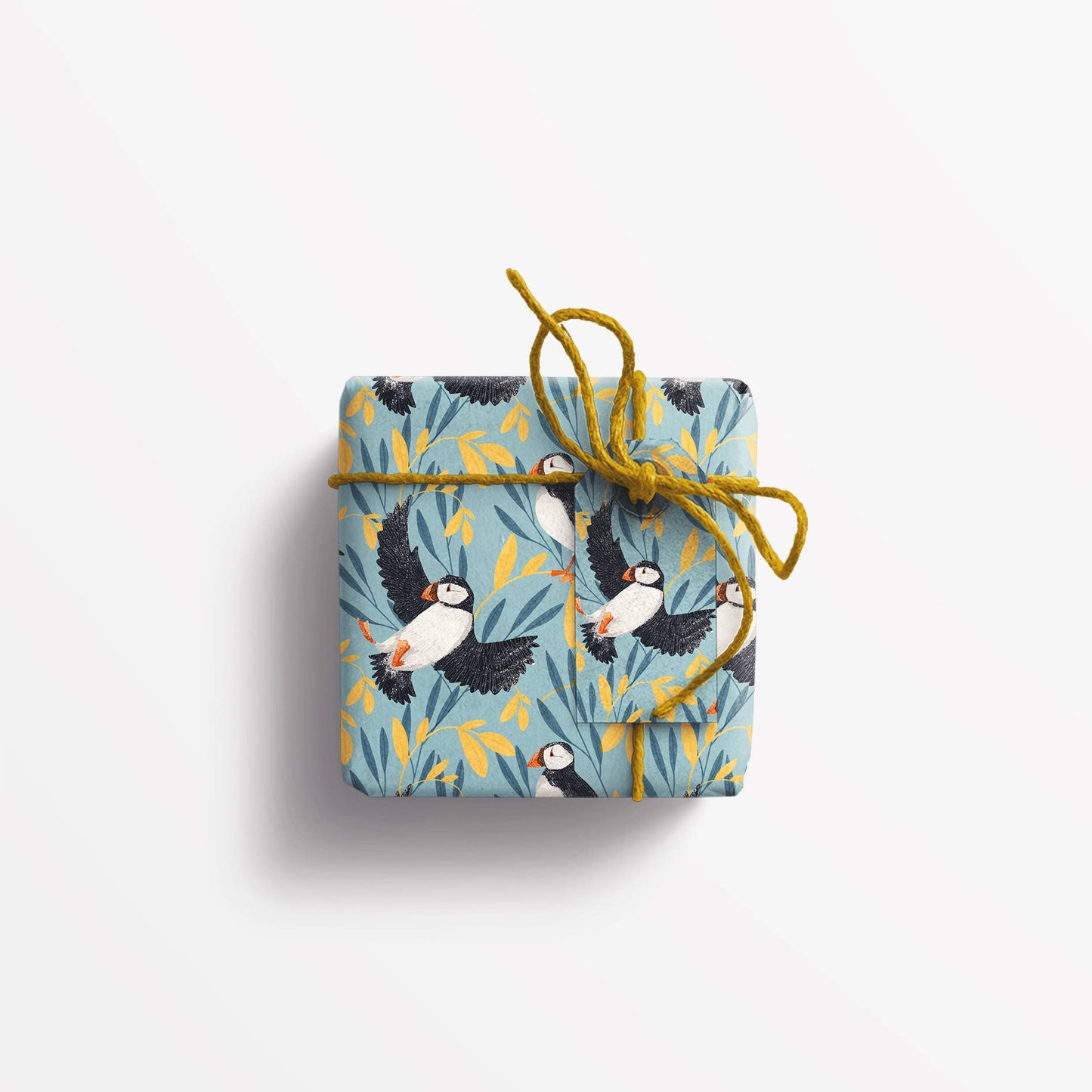Puffins wrapping paper