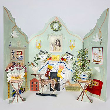 Festive Dutch Gable Advent Calendar