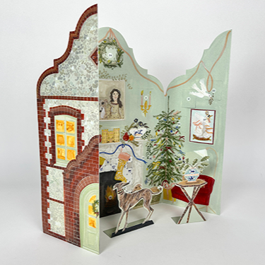 Festive Dutch Gable Advent Calendar