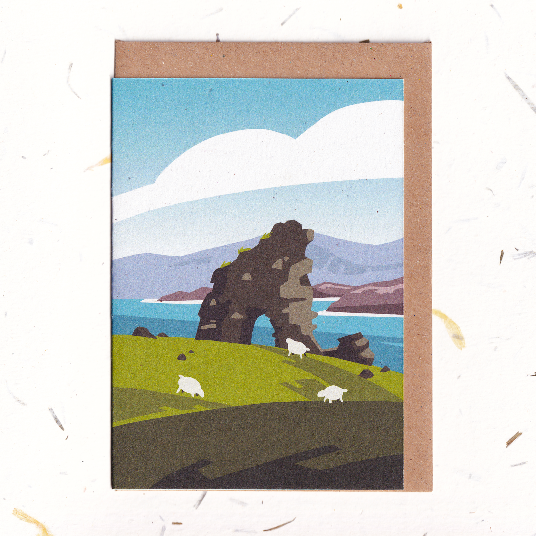 Iona Ruins Greeting Card