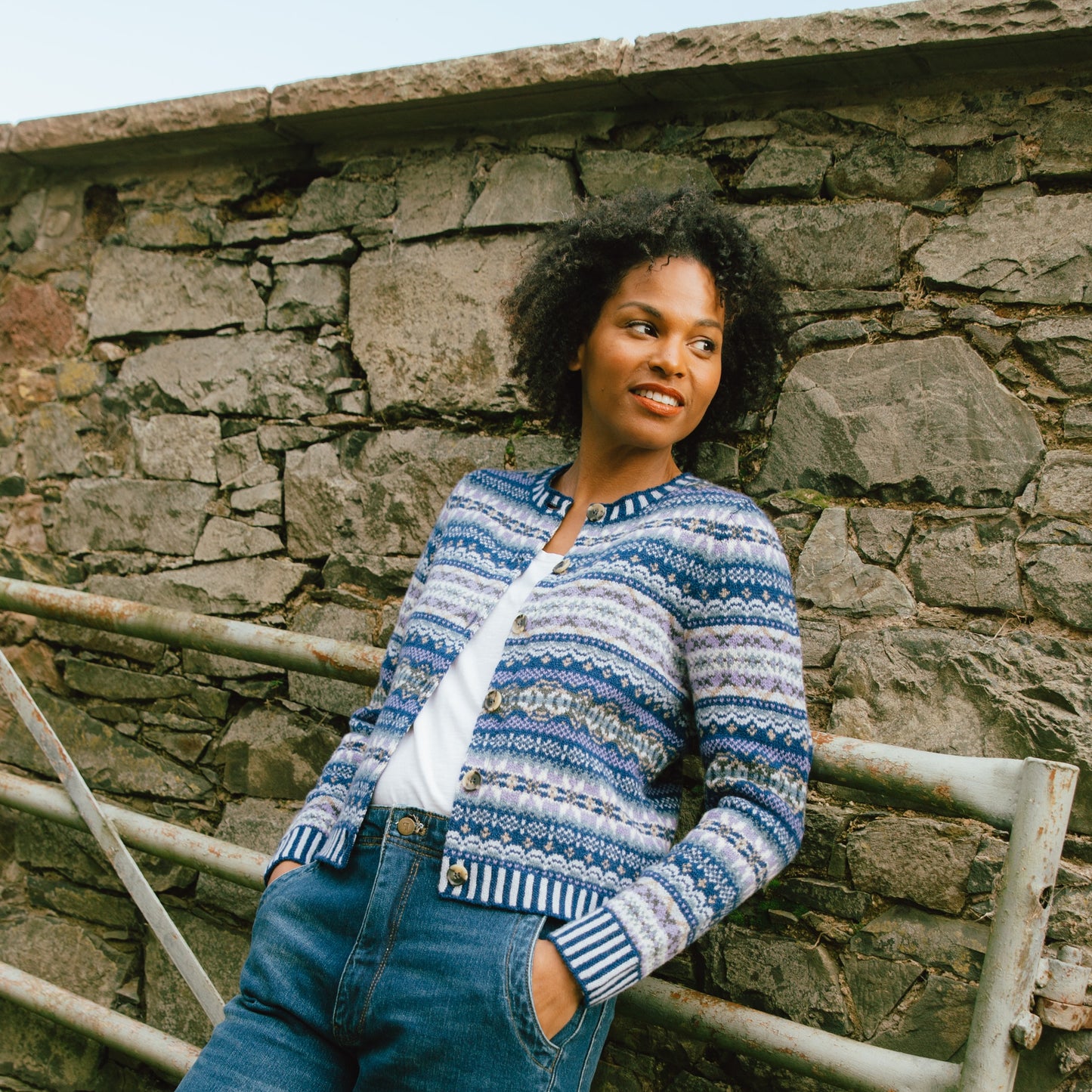 Kinross Cardigan - Sapphire