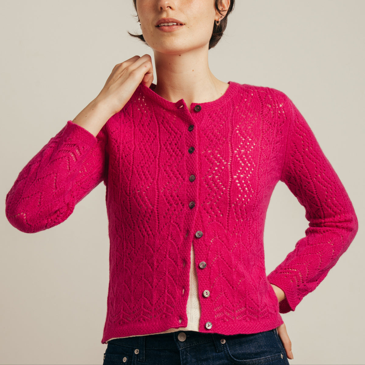 Solway Lace Cardigan - Punk