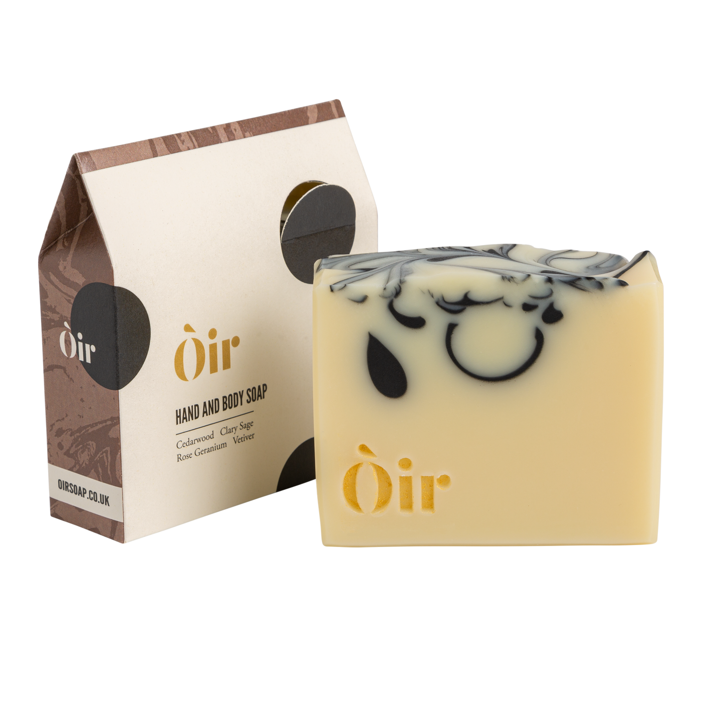 Òir Soap - Cedarwood, Clary Sage, Rose Geranium, & Vetiver