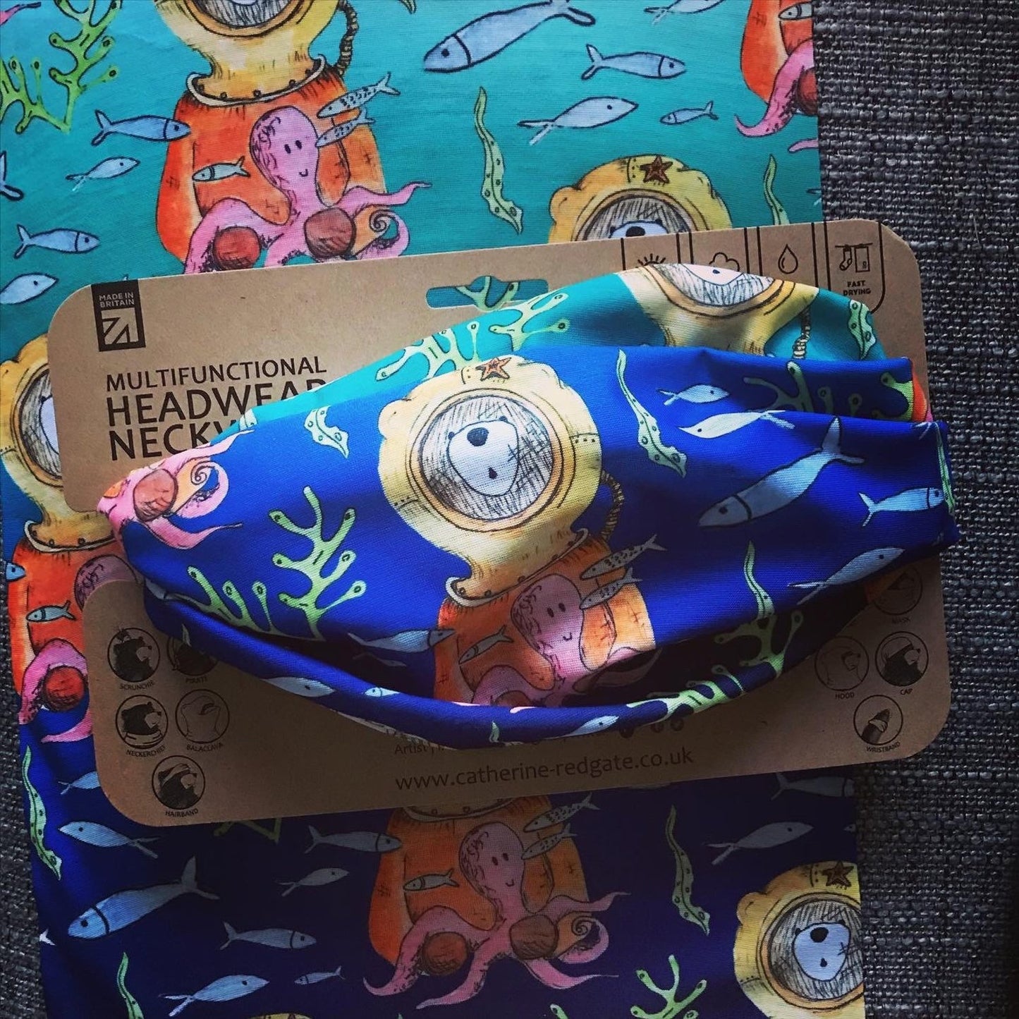 Diver Bear Headband