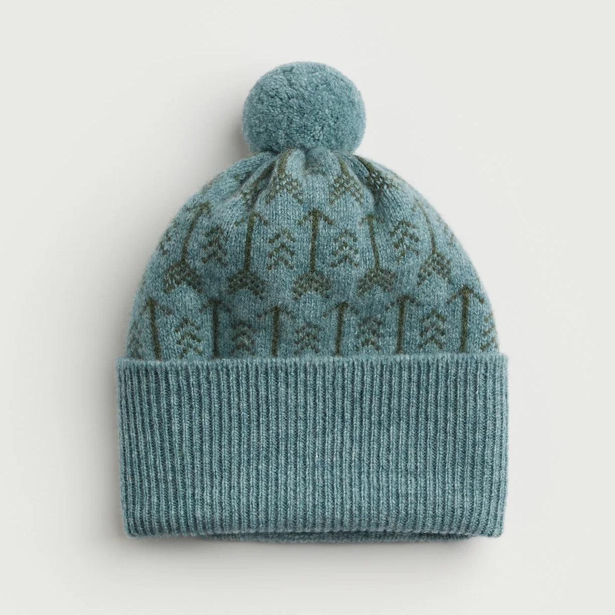 Arrow Pom Hat - North Sea & Pine