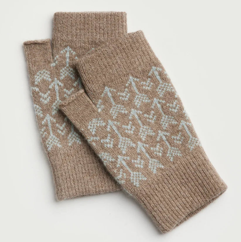 Arrow Fingerless Mitts - Wren and Haar