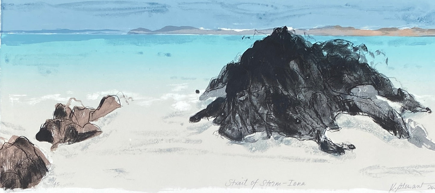 'Strait of Storm - Iona' Original Screen Print