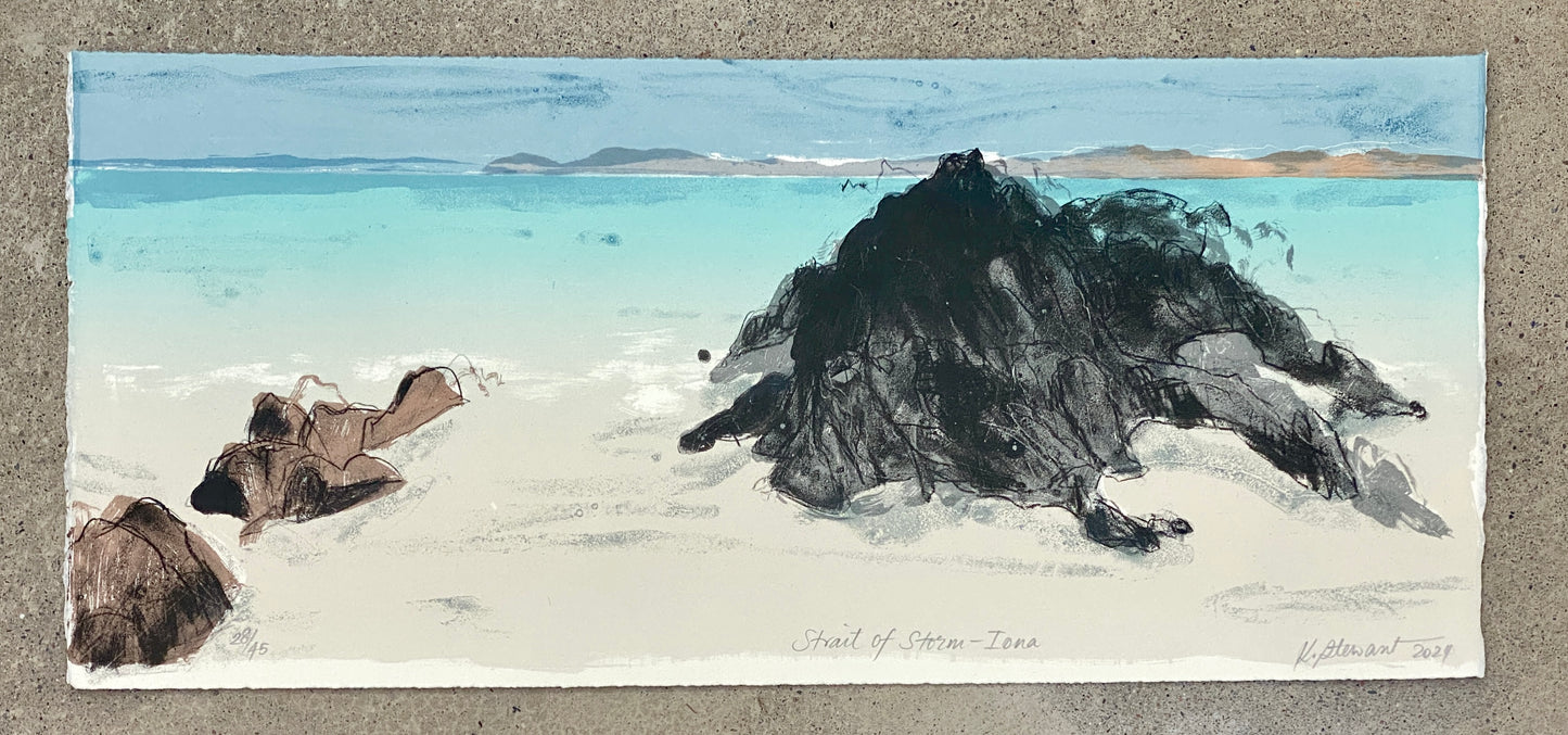 'Strait of Storm - Iona' Original Screen Print