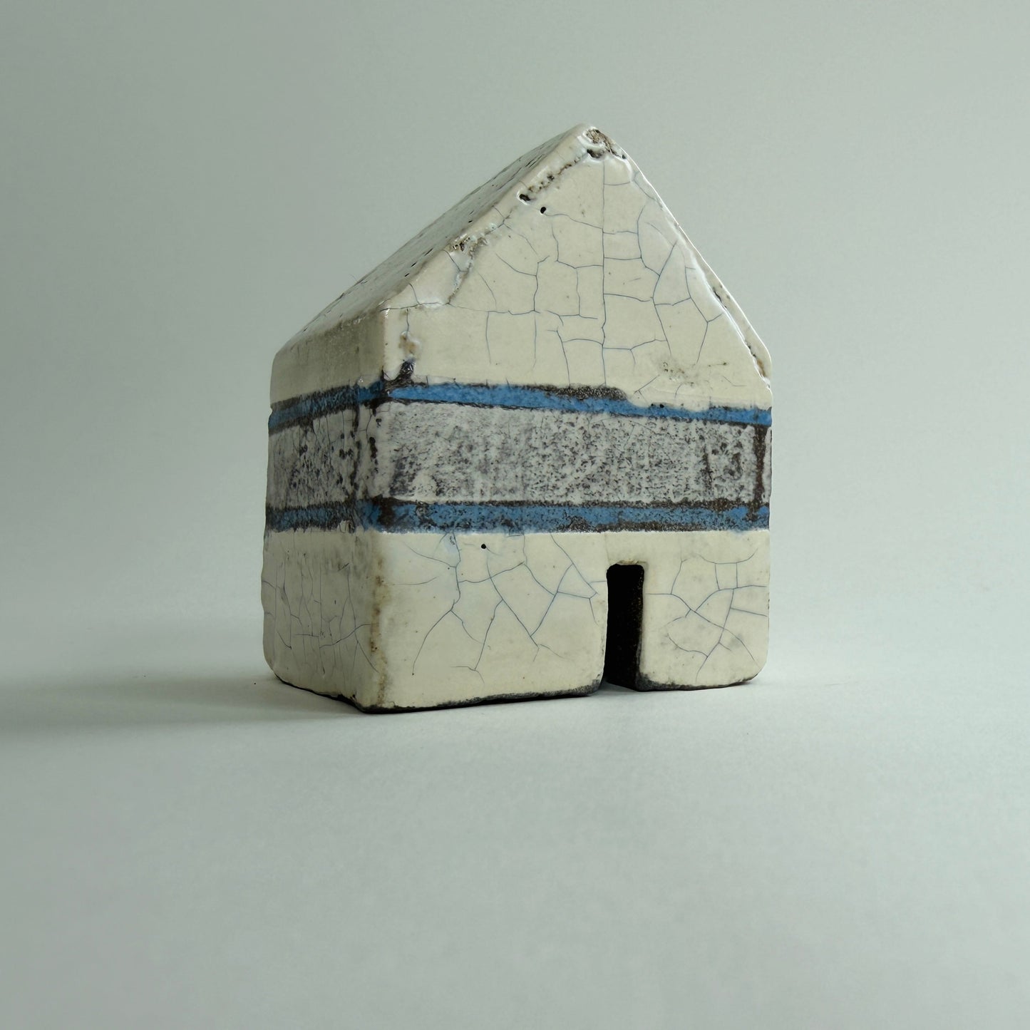 Larger Croft House - White & Blue