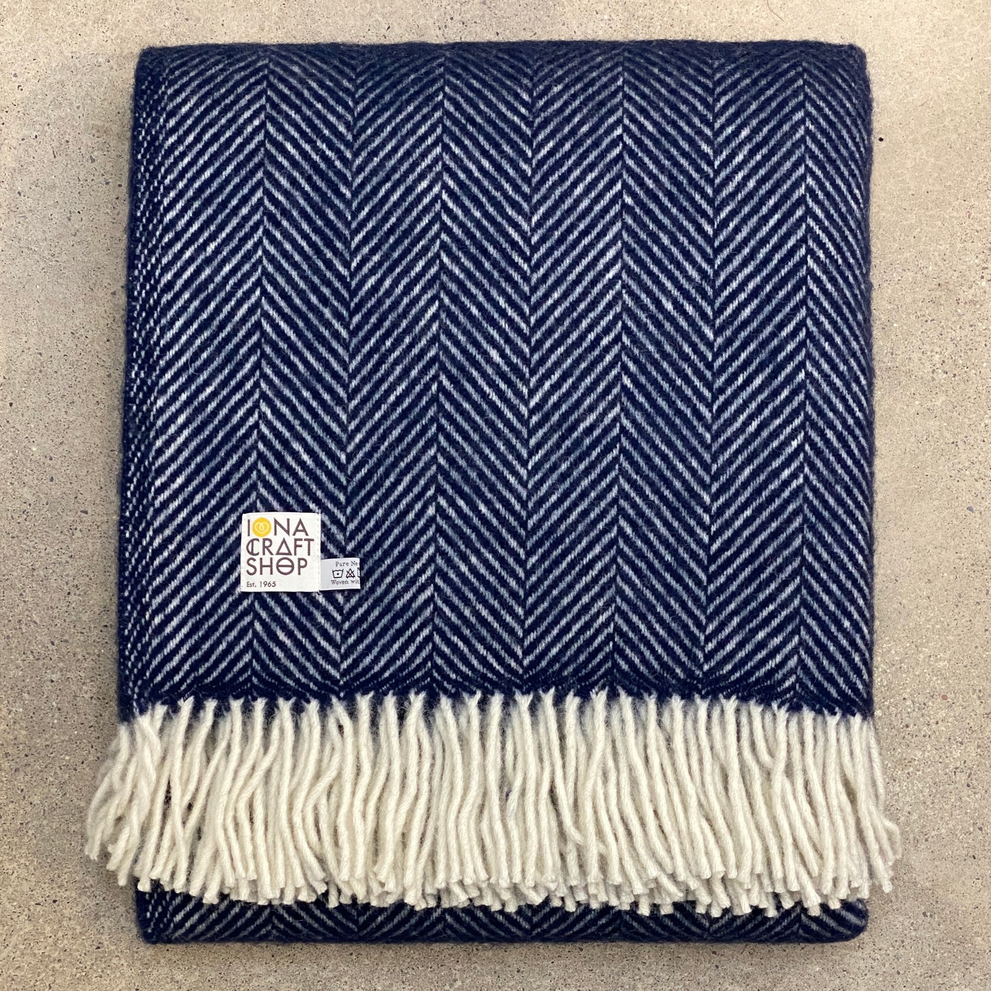 Navy Herringbone