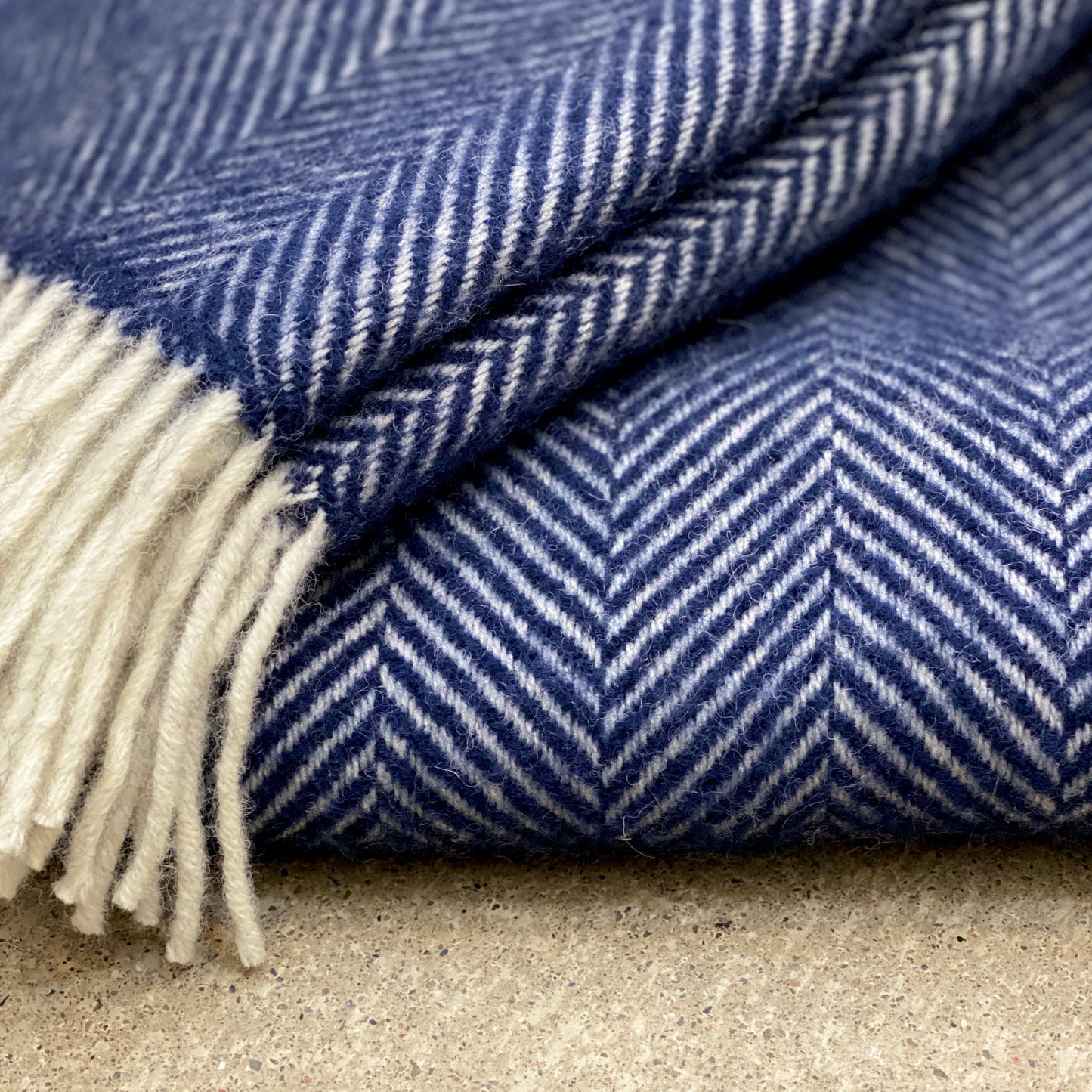 Navy Herringbone