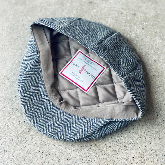 Iona Tweed Bunnet - Basalt Herringbone