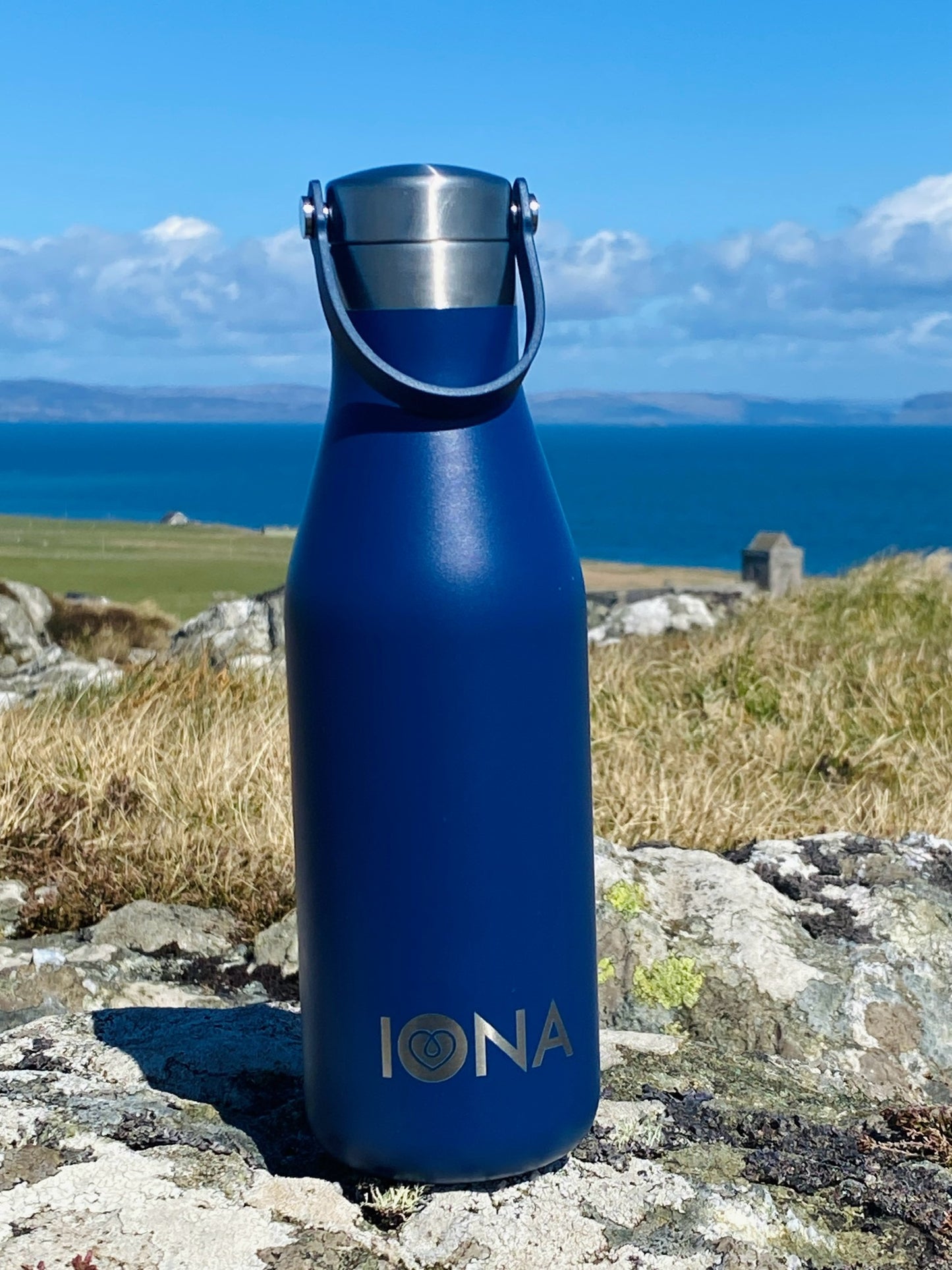 Iona Water Bottle - Oxford Blue