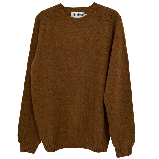 Plain Crew Neck Sweater - Pecan