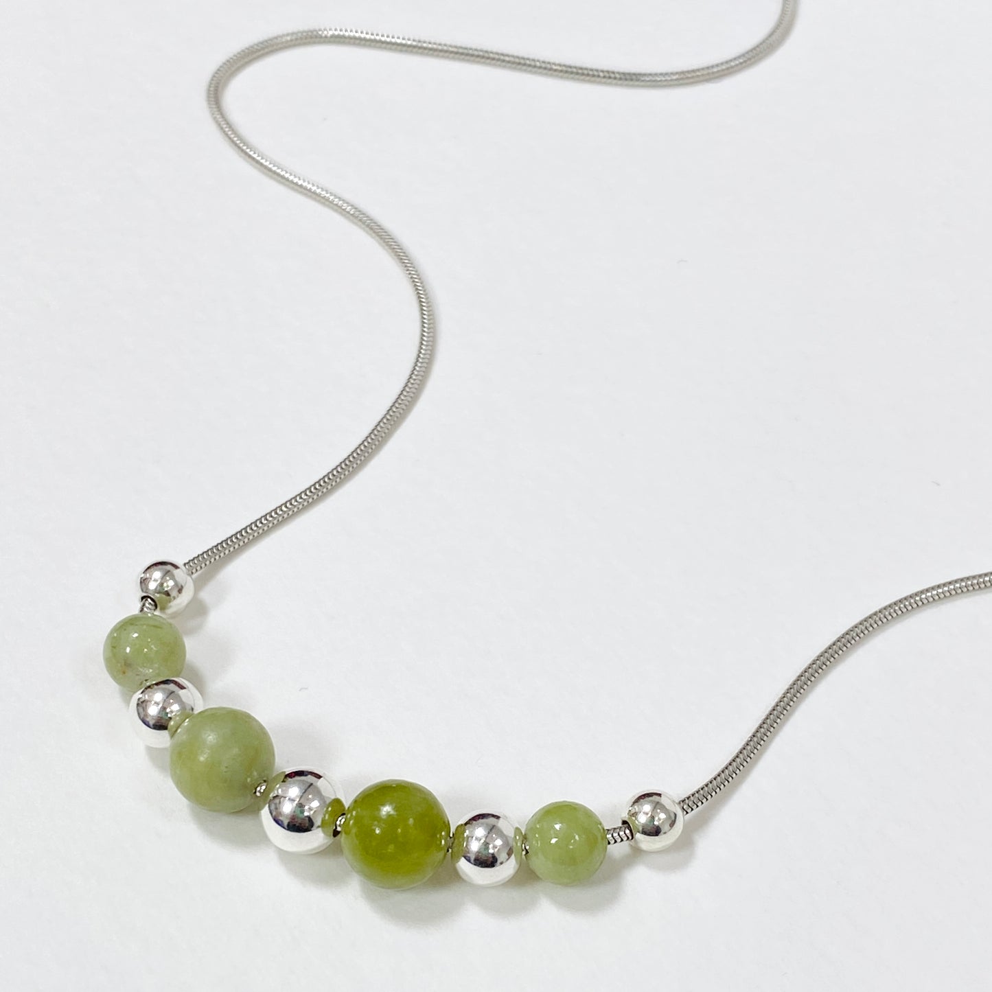 Iona Green Stone Bead Choker