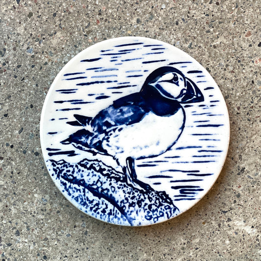 Puffin Ceramic Coaster