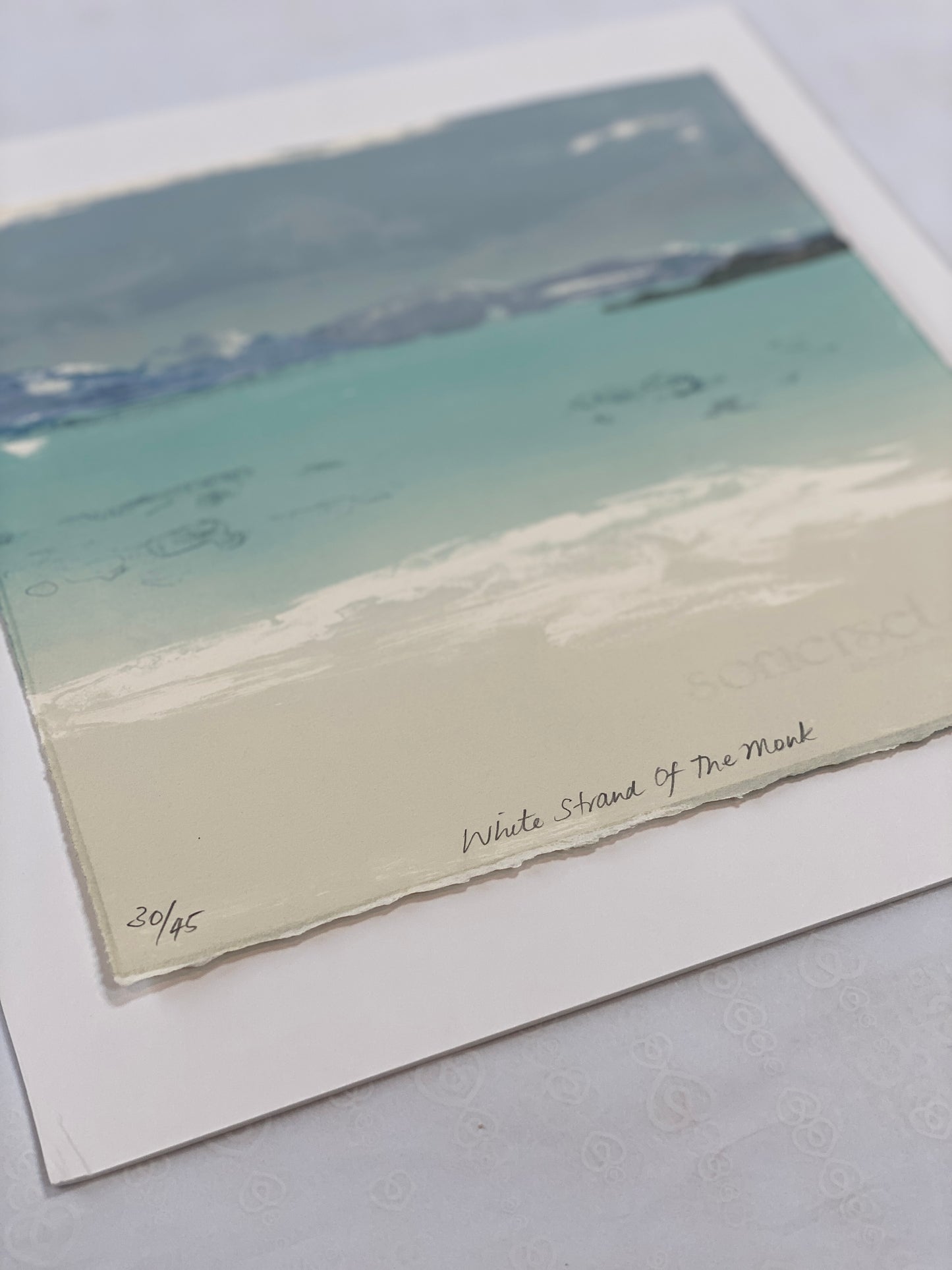 'White Strand of the Monks' Original Screen Print