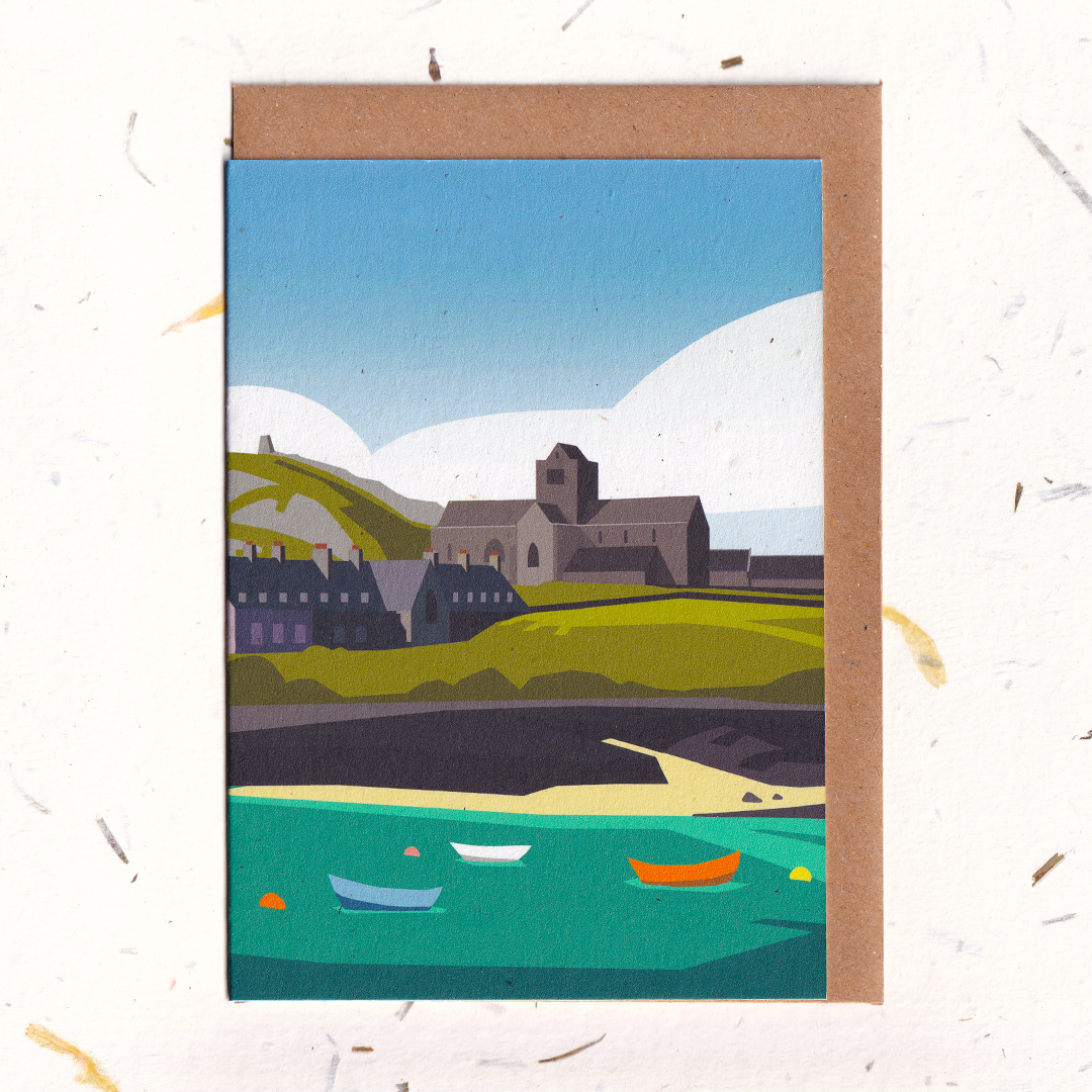 Iona Abbey Greeting Card