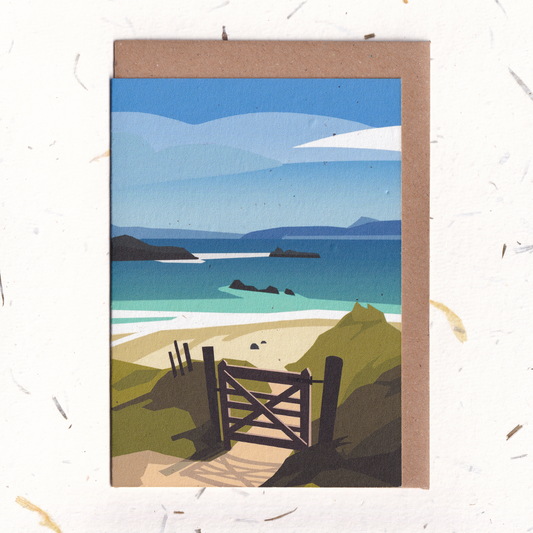 North End Beach Greeting Card