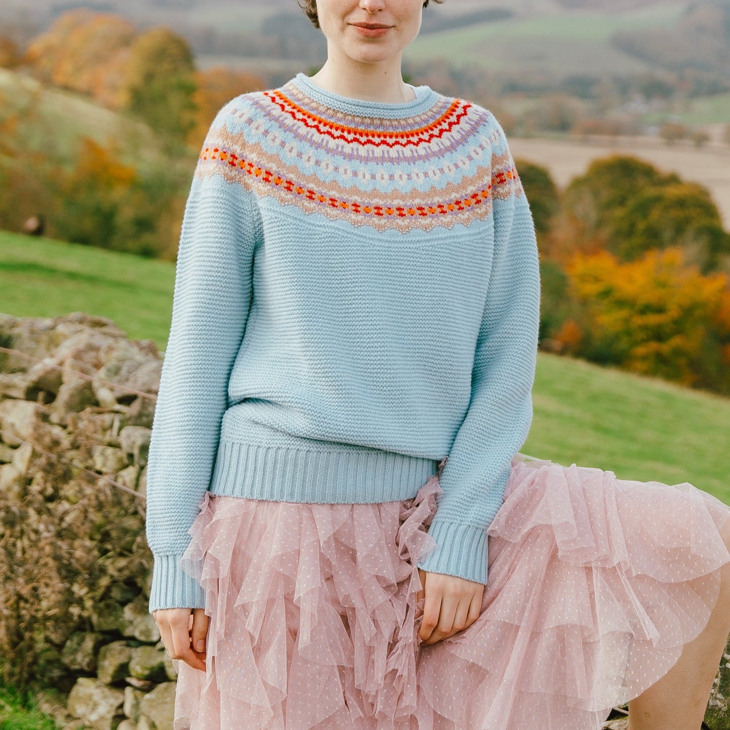 Stoneybrek Sweater - Cornflower