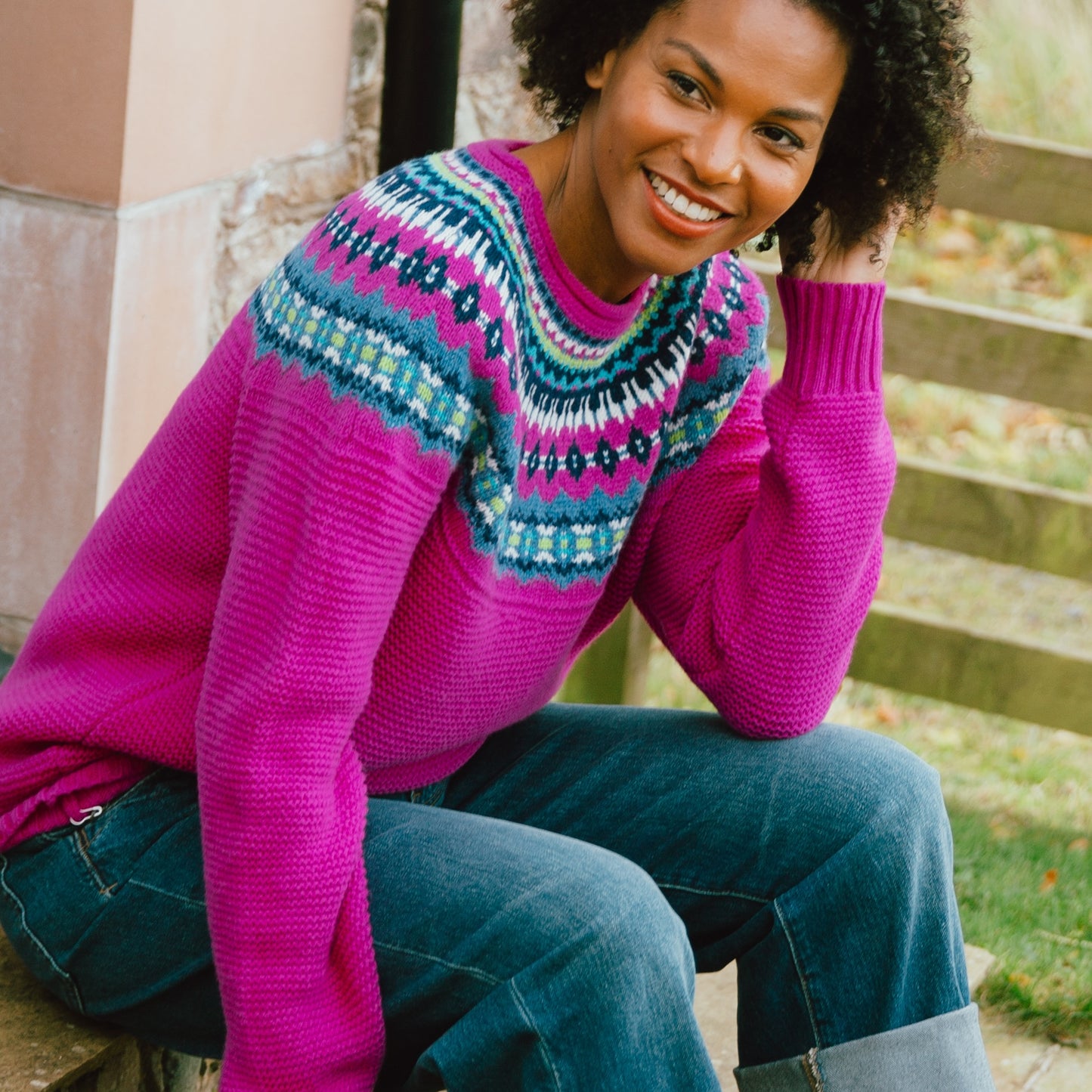 Stoneybrek Sweater - Sweetpea