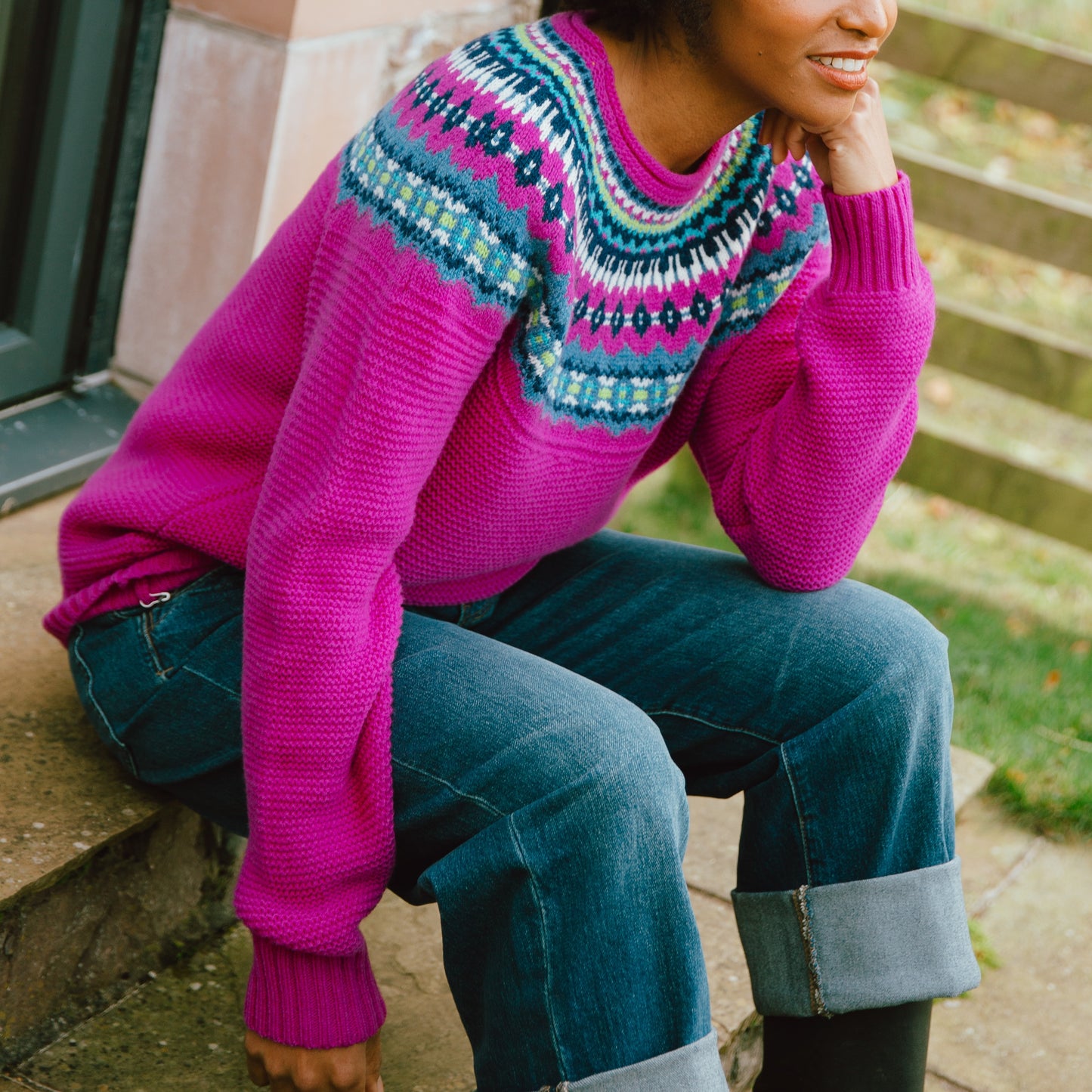 Stoneybrek Sweater - Sweetpea