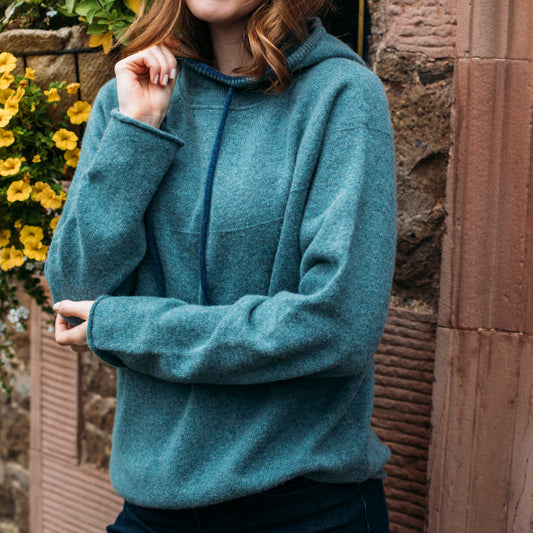 Corry Hoody Sweater - Caspian