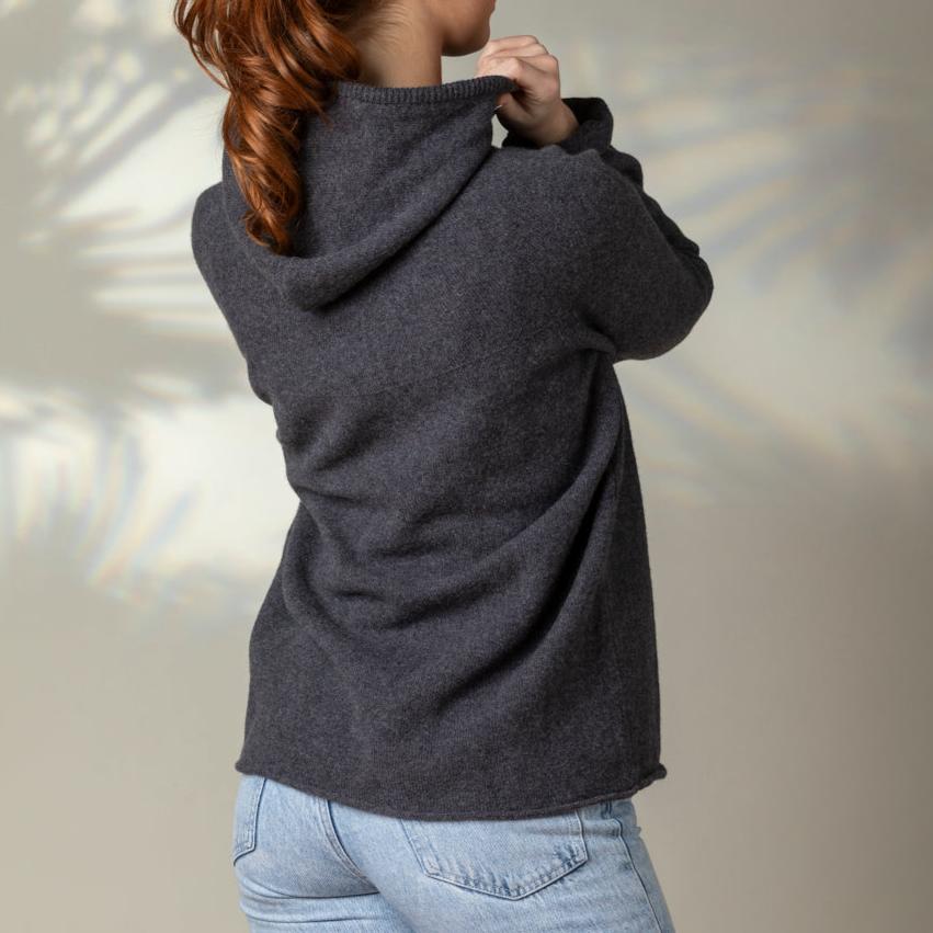 Corry Hoody Sweater - Metallic