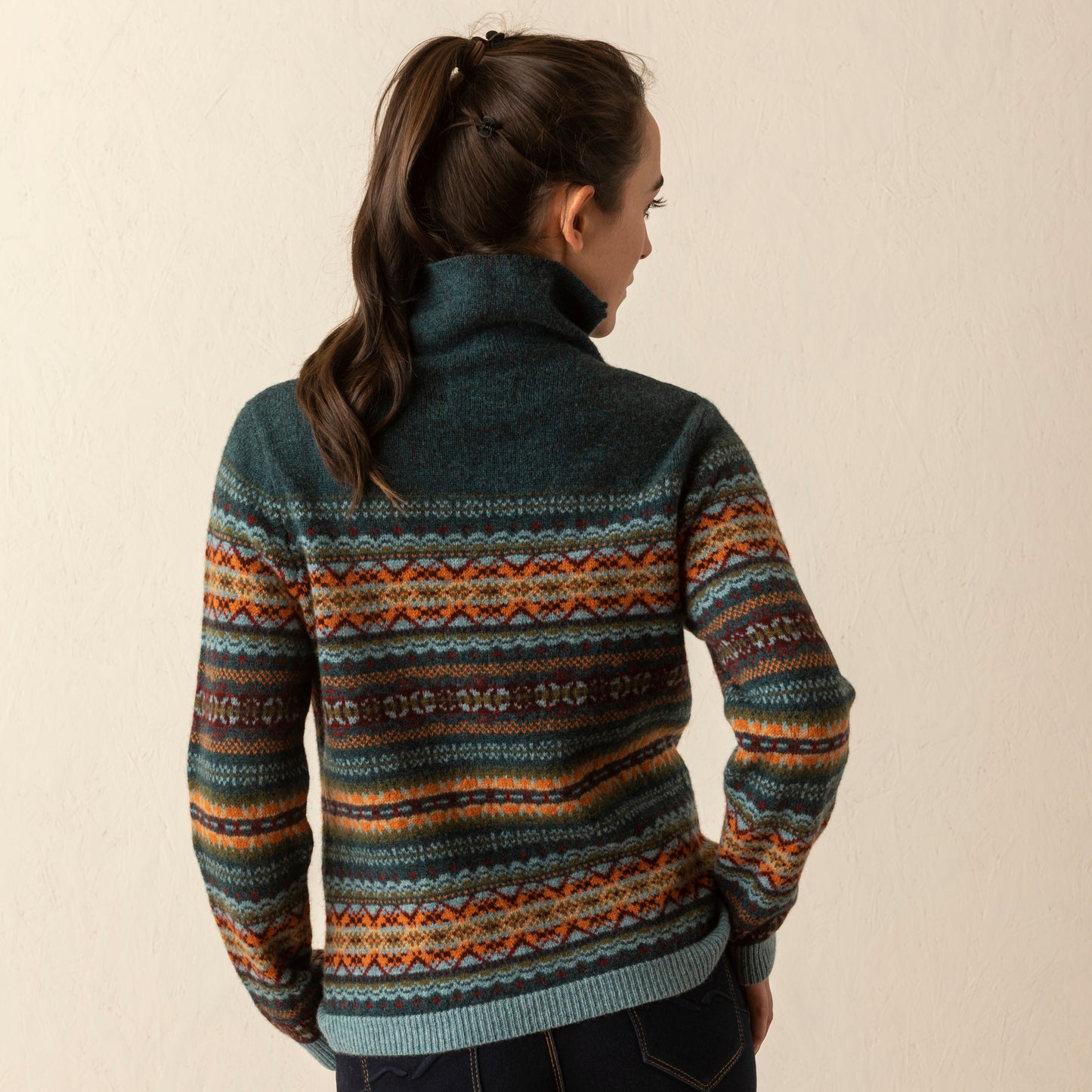 Kinross High Neck Sweater - Prelude