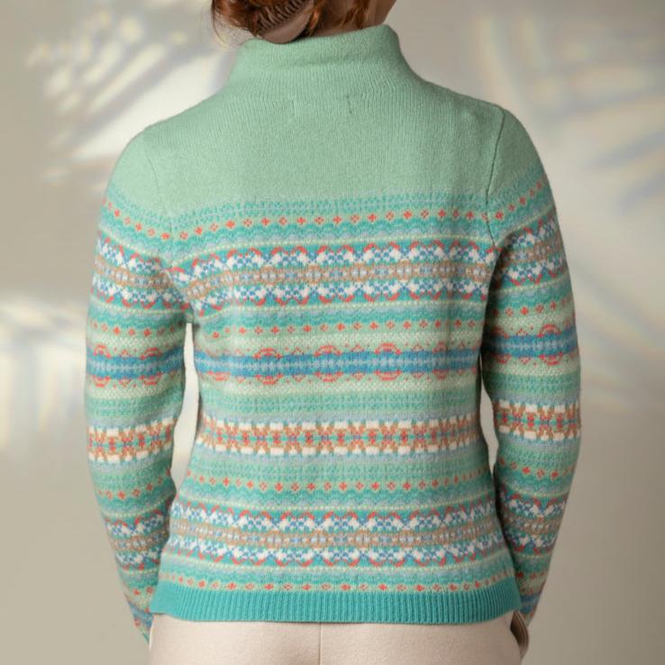 Kinross High Neck Sweater - Opal