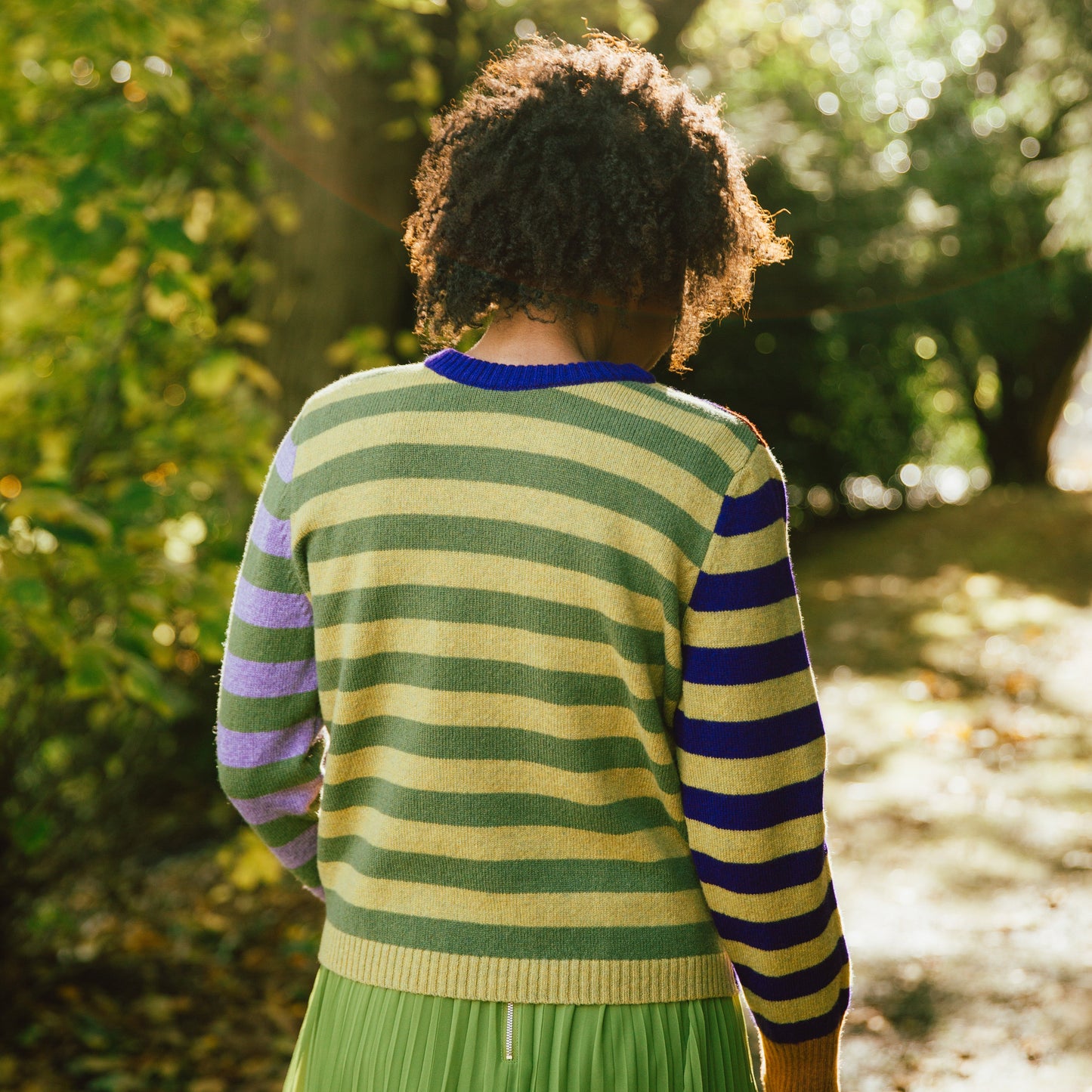 Stobo Stripe Sweater - Mulberry
