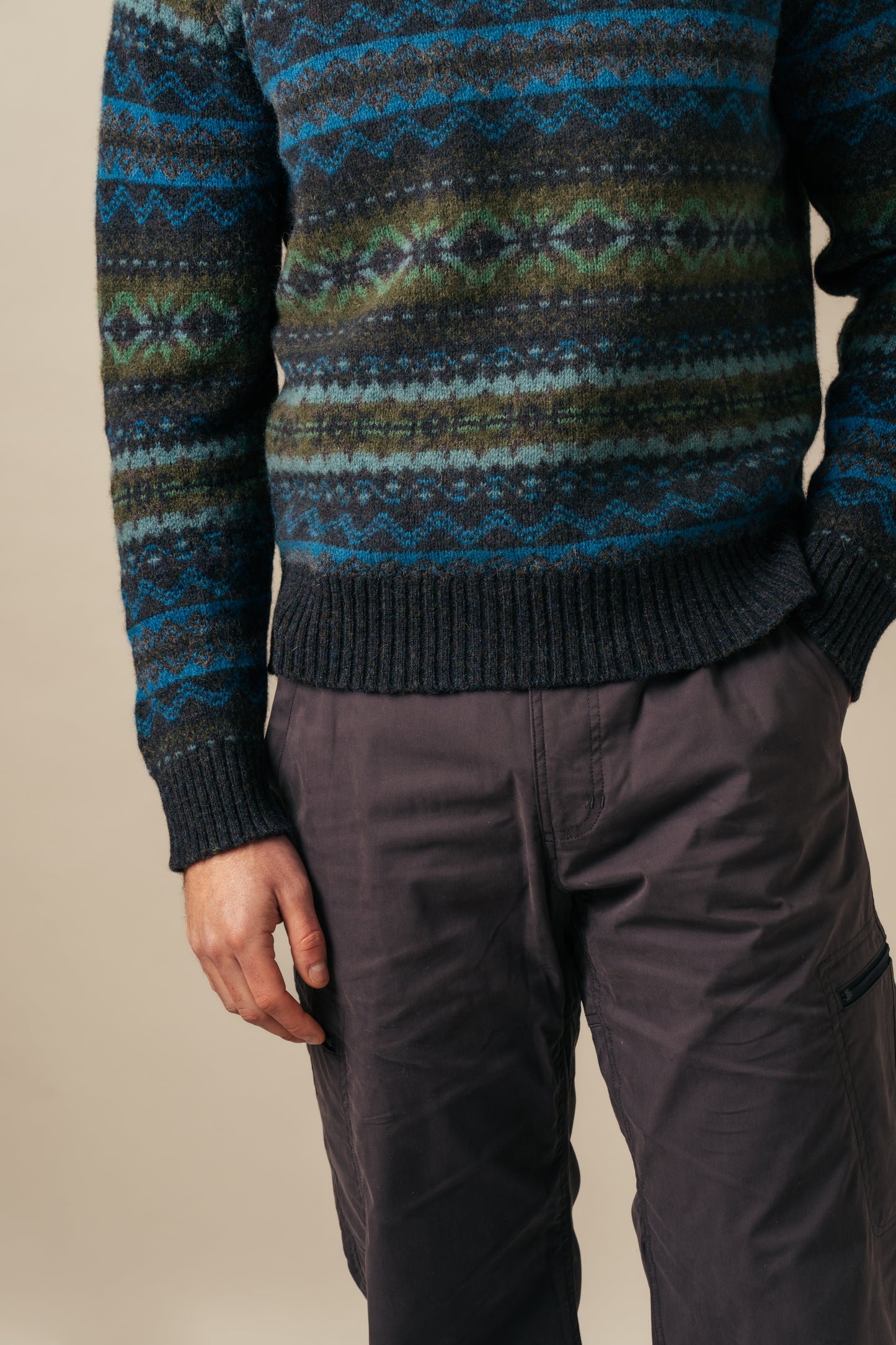 Brodie Rib Sweater - Kingfisher