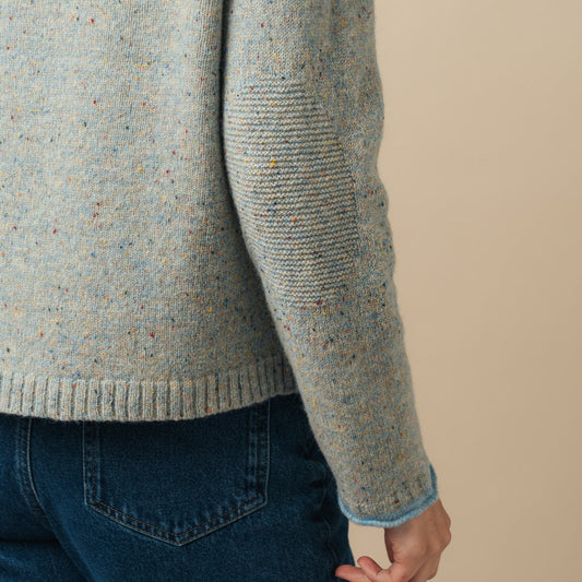 Tweed Nep Sweater - Splash