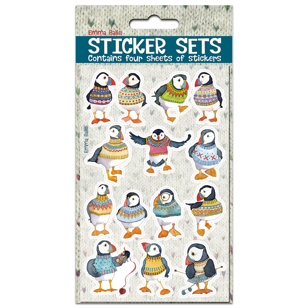 Woolly Puffin Sticker Set