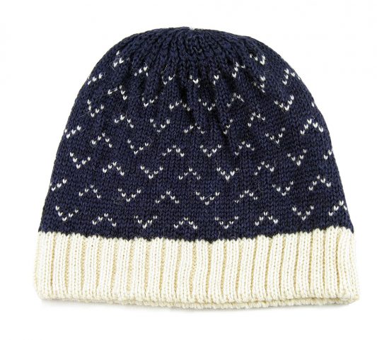 Navy Saxon Beanie Hat