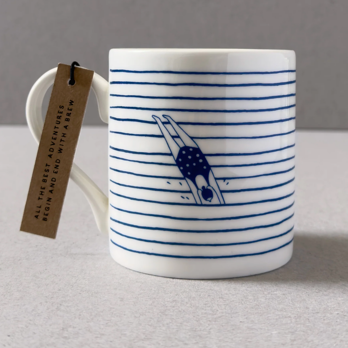 Striped Swimmer Mug