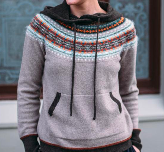 Alpine Hooded Sweater - Birch
