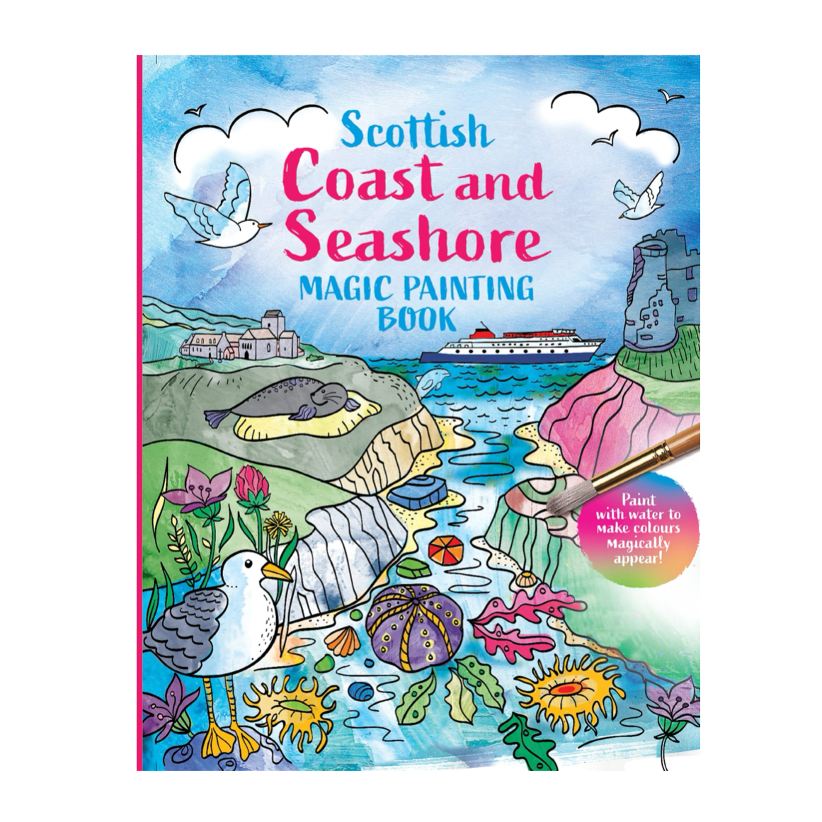 Magic Painting Book: Scottish Coast & Seashore