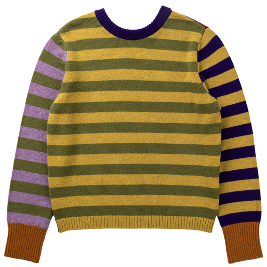 Stobo Stripe Sweater - Mulberry