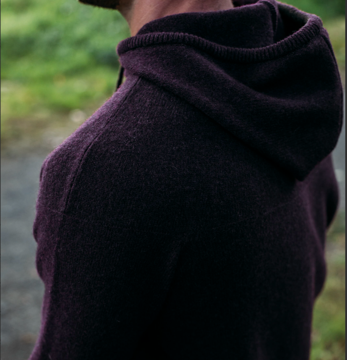 Corry Hoody Sweater - Black Grape