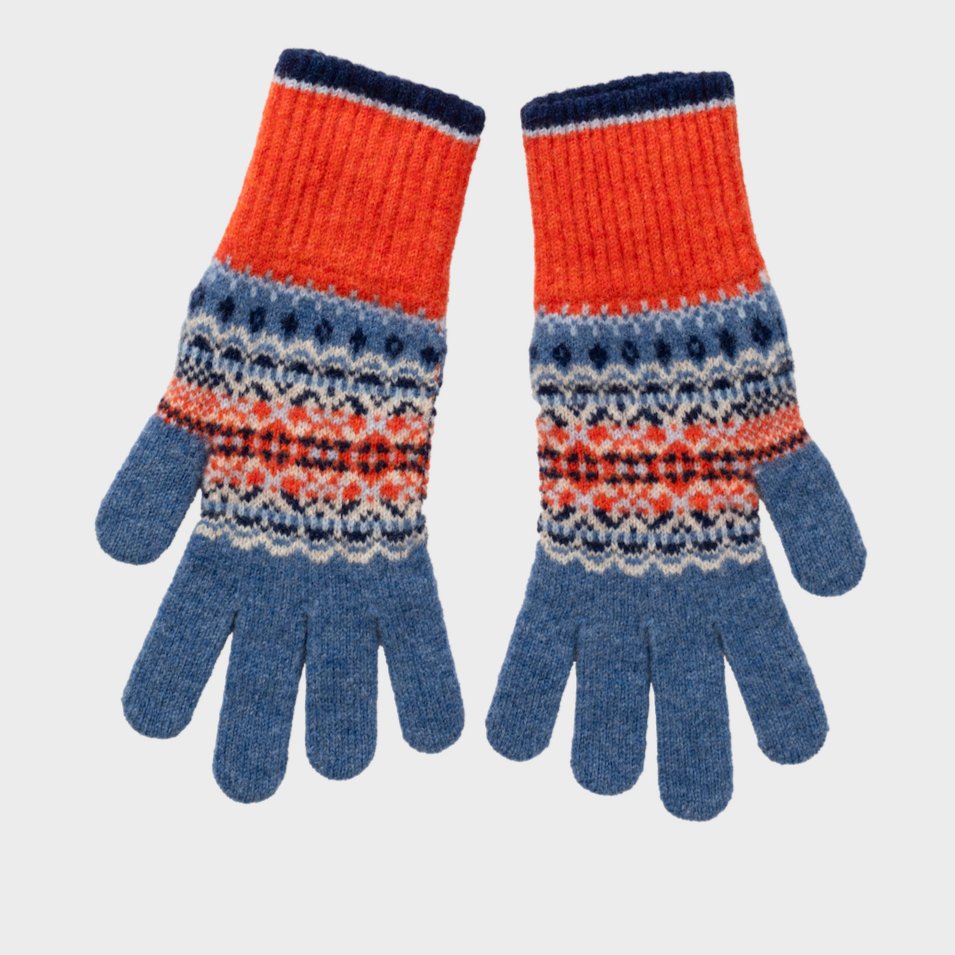 Alloa Gloves - Blue-Bella