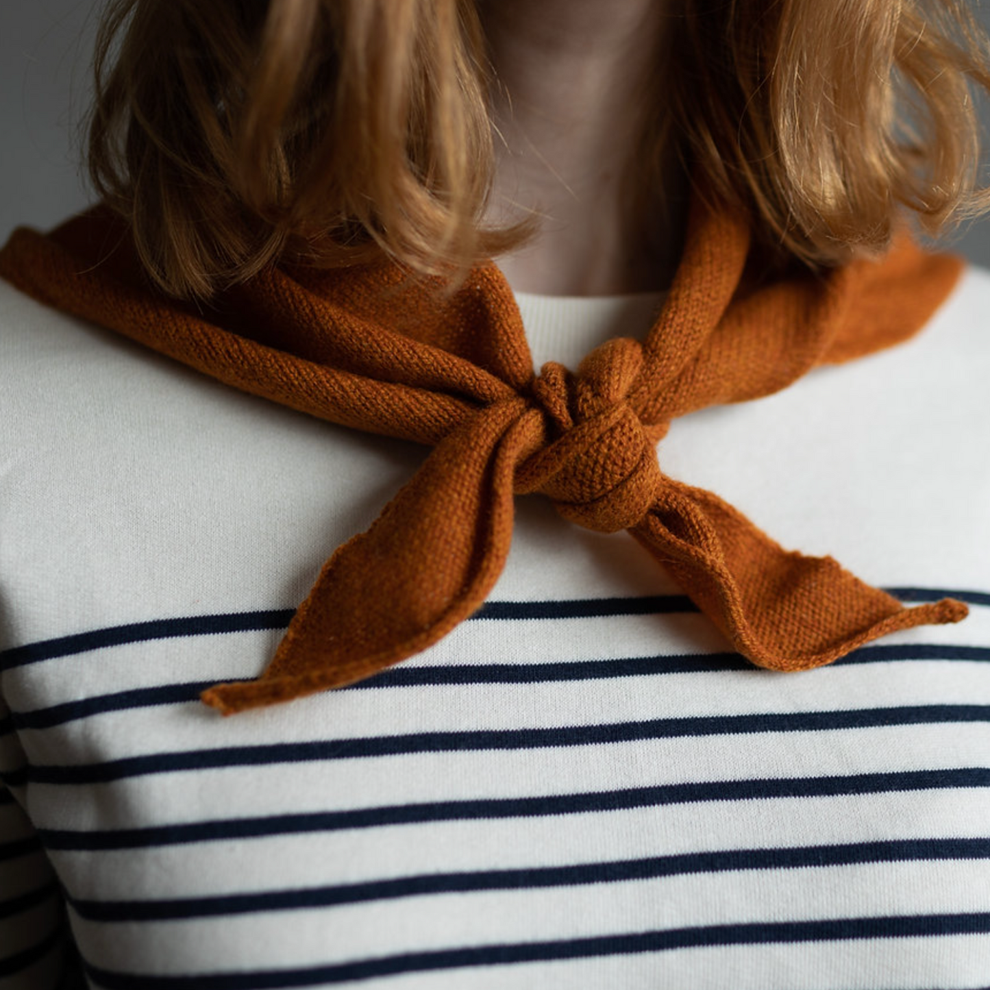 Lambswool Neckerchief - Rust