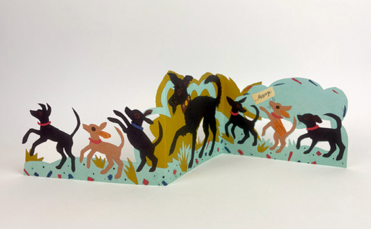 Puppy Parade Concertina Card