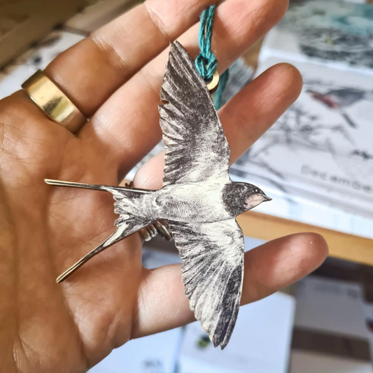 Swallow Wooden Decoration