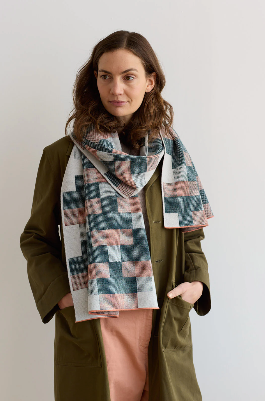 Faro Scarf - Ink & Rosehip